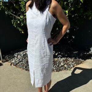 NWT Ann Taylor White Linen Dress, Size 2